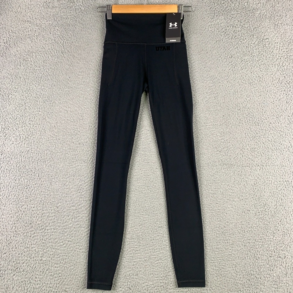 Under Armour Utah Meridian Legging Women's XS Black High Rise Ankle Gym NWT $105